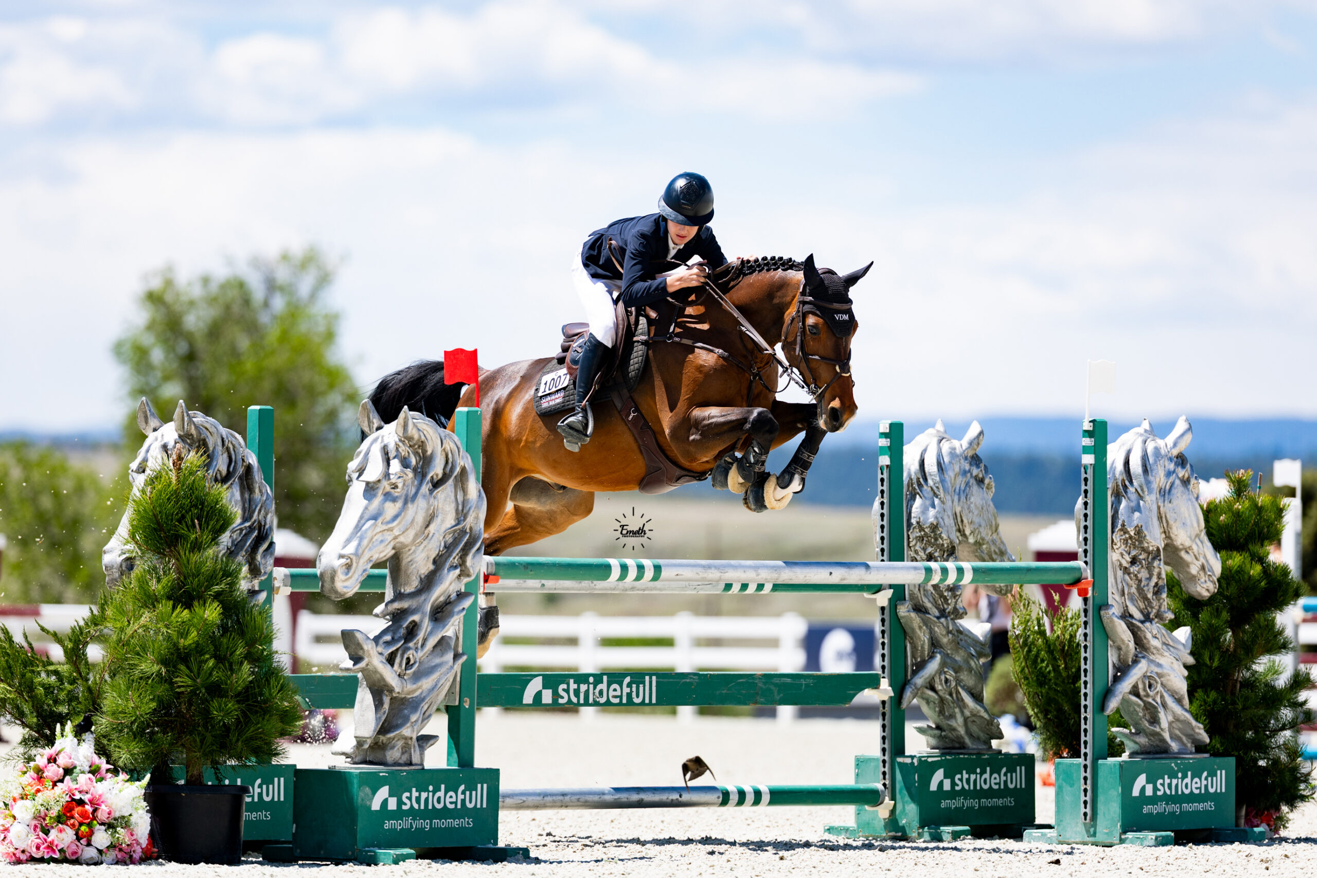 Show jumping at the Colorado Horse Park's Colorado Jumping Tour